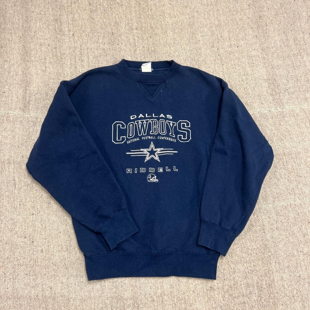 Vintage‎ Dallas Cowboys Sweatshirt Mens Medium Blue 1990s NFL